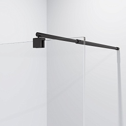 Niagara Душевая перегородка Nova NG-684-90BLACK – фотография-3